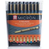Sakura Fineliner PIGMA MICRON 05, 9er Etui