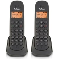 Profoon PDX620 - DECT-Telefon mit 2 Mobilteilen, Schwarz -