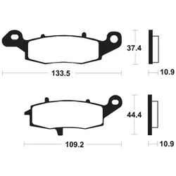 TECNIUM Performance Bremsbeläge aus gesintertem Metall - MR386