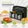 Juskys Heißluftfritteuse 9 L - 2 Kammern, Smart Finish, beschichtet