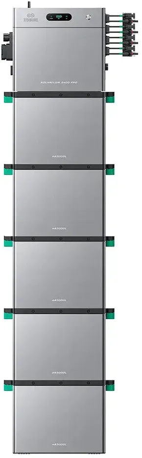 Zendure SolarFlow 2400 Pro Bidirektionaler 2,4kWh Solarspeicher mit 4 MPPT mit HEMS - 5 x AB3000L