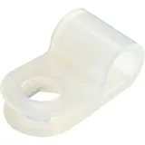TRU Components Befestigungsschelle schraubbar Bündel-Ø-Bereich (max) Transparent