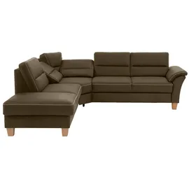 Home Affaire Ecksofa »Soleo L-Form« komfortabel durch Trapezecke mit Relaxfunktion, auch mit Bettfunktion grün