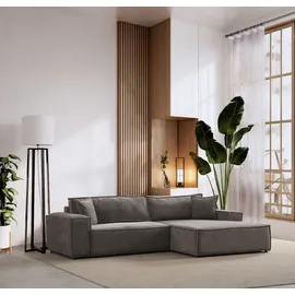 nobelaa Modulares Ecksofa "Oleander"-Grau - Grau