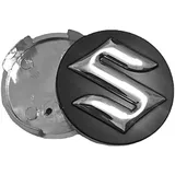 OUXVSLJA Radnabenabdeckung-LogoZentralabdeckung für Suzuki Tianyu SX4 Shangyue Ruiqi New Alto Swift 54 mm,Mit Logo Auto Felgendeckel Felgendeckel Staubdicht Verschleißfest Zubehör