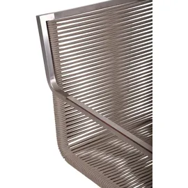 Garden Pleasure Sienna Gartenstuhl 56 x 57 x 87 cm edelstahl/grau 4er Set