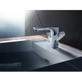 Hansgrohe Urquiola 2-Griff-Waschtischarmatur Brushed Gold Optic