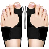 LINXIU Hallux Valgus Korrektur Schiene Rutschfester Bunion Zehenspreizer Bunion Korrektor Hallux Valgus Bandagen für Tag Nacht Unterstützung 2 Stück