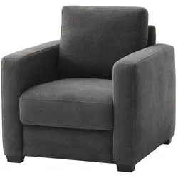bobb Sessel mit Boxspringpolsterung  Lisa de Luxe , schwarz , Maße (cm): B: 85 H: 90 T: 93.0