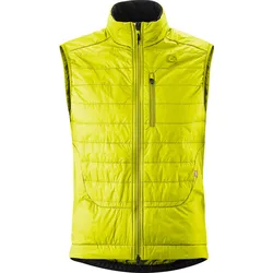 Funktionsweste GONSO "Trail Vest Primaloft M", Herren, Gr. 5XL, gelb (neongelb), 100% Polyester, Westen, wattierte atmungsaktive Herren Weste, hohe Wärmeisolation