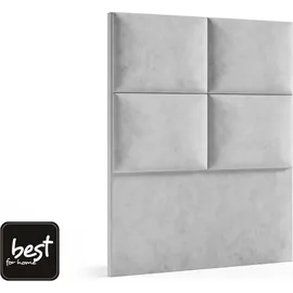 4mybaby GmbH Best for Home Boxspringbett mit Bettkasten 100x200 Bonellfederkern, inkl. Topper – Blau | Blau