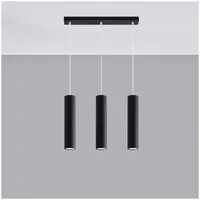 Sollux Lagos 3-flg. 3xGU10 45 cm rund schwarz