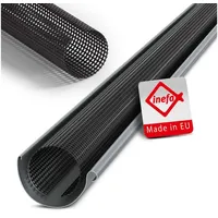 Inefa Laubschutzgitter Dachrinnen Laubschutz, Schwarz Laubfang Dachrinnenabdeckung Dachrinnenzubehör Made