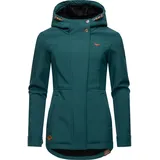 Ragwear Damen Sotfshelljacke Übergangsjacke mit Teddyfleece-Kapuze Yba Intl Dark Green22 Gr. XXL - XXL