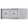 vidaXL Edelstahlspüle Doppelbecken rechts Einbauart silberfarben Handbetätigung 1115 x 440 mm