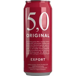 Oettinger 5,0 Original Export 0,5L