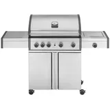 grandpro Gasgrill Pro Elite Trolley Edelstahl silber