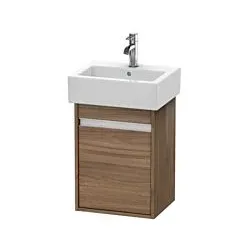 Duravit Ketho Waschtisch-Unterschrank KT6630R7979 40x32x55cm, wandhängend, Tür rechts, nussbaum natur