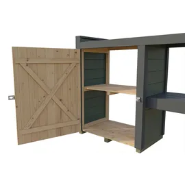 Weka Pflanztisch 235 x 109 x 50 cm Graugrün/Anthrazit