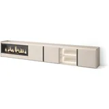 SKRAUT HOME Lowboard 315x50 cm Beige Holzwerkstoff