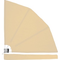 STILISTA Sonnensegel Balkonfächer Balkonsichtschutz Sonnenschutz, (1-tlg), klappbar mit Wandhalterung, inkl. Schutzhülle, Farb- und Setwahl beige