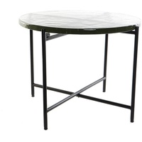 DKD Home Decor Beistelltisch, Glas, Metall, Standard