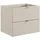 Lomadox Waschtischunterschrank 2 Schubladen 60 x 0 x 0 cm Kaschmir Matt