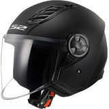 LS2 jet motorradhelm Airflow II blackmat, S