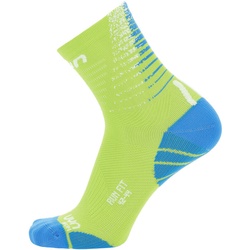 UYN Run Fit Laufsocken mit Cool-Air-Flow Technologie Herren lime/blue 35-38