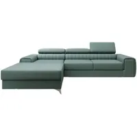 Luxusbetten24 Schlafsofa Designer Sofa Melinda, mit Schlaf- und Klappfunktion grün