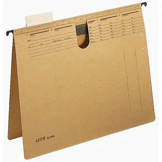 Leitz Hängehefter ALPHA® 1989 Karton naturbraun 2 x kaufmännische Heftung