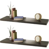 Mojawo Wandboard 100 x 23,5 x 3,8 cm Schwarz