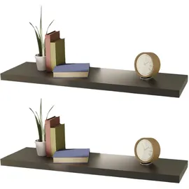 Mojawo Wandboard 100 x 23,5 x 3,8 cm Schwarz