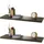 Mojawo Wandboard 100 x 23,5 x 3,8 cm Schwarz