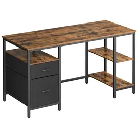 VASAGLE Schreibtisch 140 x 60 x 76 cm / Braun