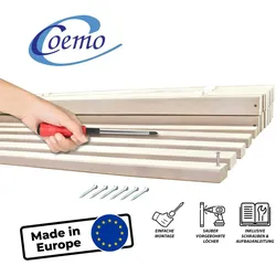 Mein-Regal Coemo Rolllattenrost 25 Leisten 6 Befestigungspunkte 70 x 200 cm