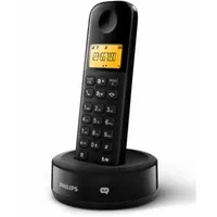 Philips Festnetztelefon D2601B/01 Single - Schnurloses Telefon - 1'6-Zoll-Display