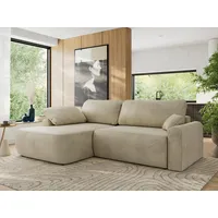 MKS ECKSCHLAFSOFA CUBO L Beige Velvet - links