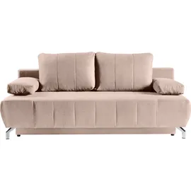 werk2 Schlafsofa »Troya«, 2-Sitzer Sofa und Schlafcouch mit Federkern & Bettkasten