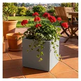 ethick Blumentopf Quadratisch 47 47 x 47 x 40 cm Grau