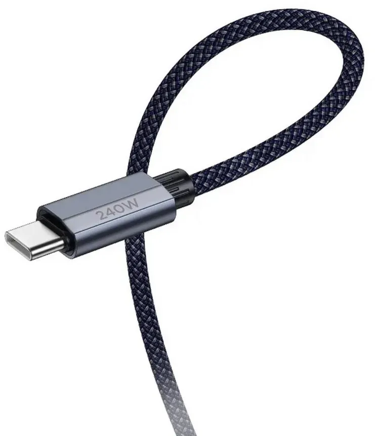 HOCO HOCO Schnellladekabel Typ C auf Typ C 240 W U134 1,8 m dunkelblau Smartphone-Kabel blau
