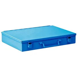 ADB Kleinteilemagazin Metall 33x23x5 cm blau