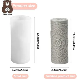 luxuskollektion Zylinderform Silikonform Kerzen gießen