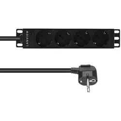 Lanview 10 ́ ́ 4-way Schuko outlets with 2-meter 3G1.5mm2 cable