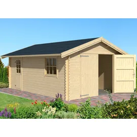 Lasita Maja Lasita Garage Yarik 380 cm x 540 cm Natur/Unbehandelt