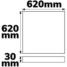ISOLED LED Panel Backlight Line 625 36W neutralweiß
