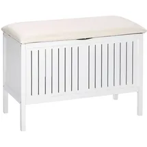 Wenko Sitztruhe Oslo, Badhocker im Landhausstil