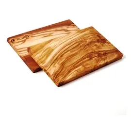 dasolivenholzbrett 2er Set Frühstücksbrett rechteckig 30cm