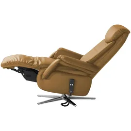 Polstermöbel Oelsa TV-Sessel Mambo Leder 82 x 112 x 88 cm Gelb elektrisch