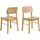 Actona 2er Set Actona Stuhl Barlow Holz Braun Eiche